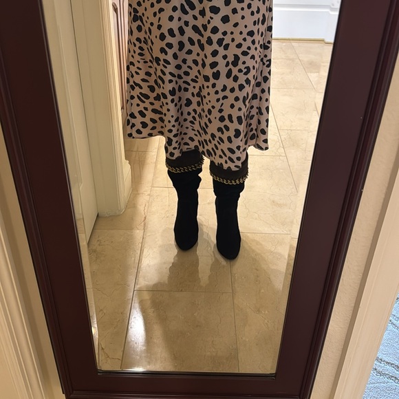 Sergio Rossi suede black and brown boots - Picture 2 of 7